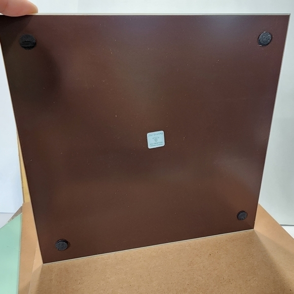 NOS Partylite Mirrored Beveled Coaster set of 2 vanity display candle decor - Picture 9 of 9